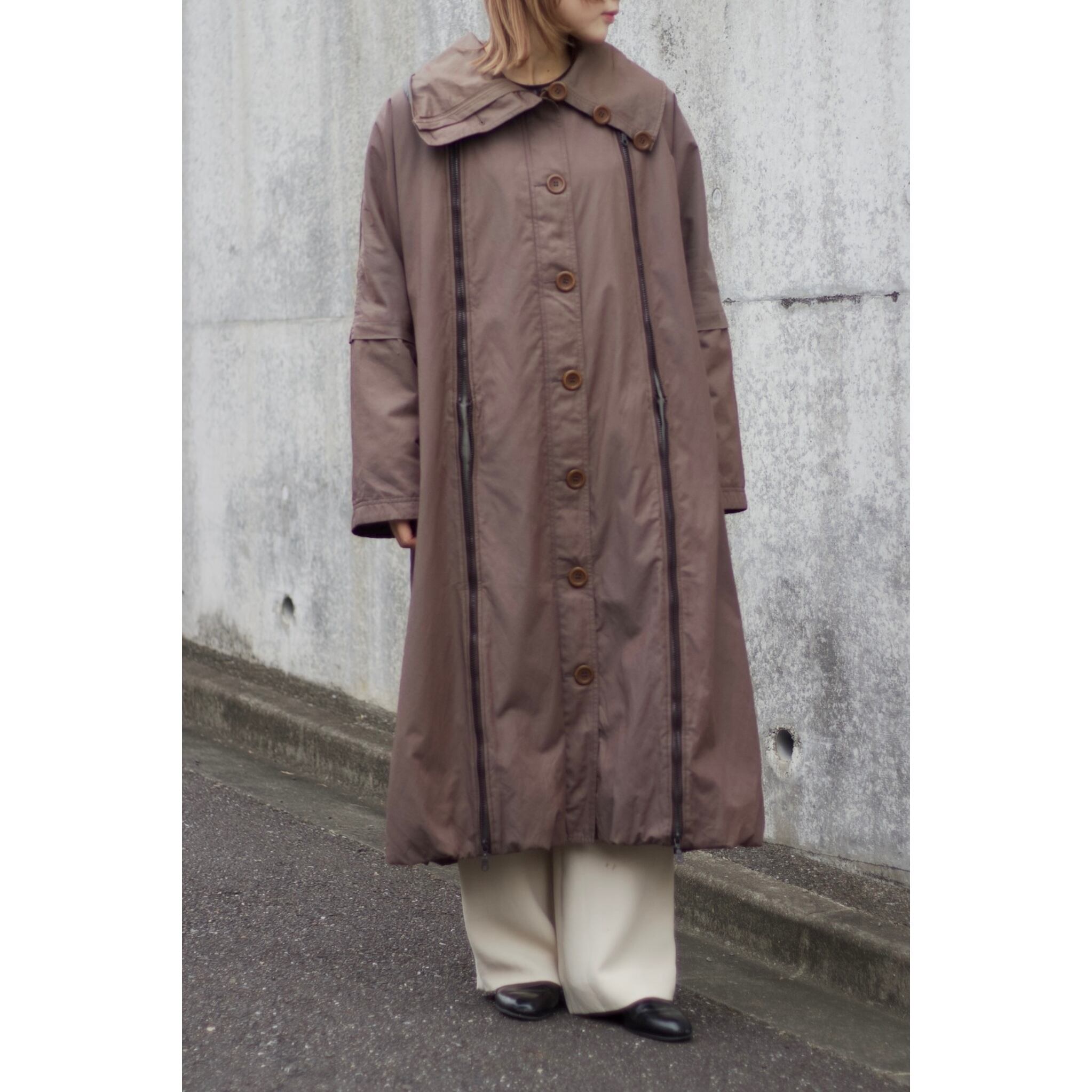 GIANFRANCO FERRE オーバーサイズ コート チャコールグレー v ⚫︎MAKE