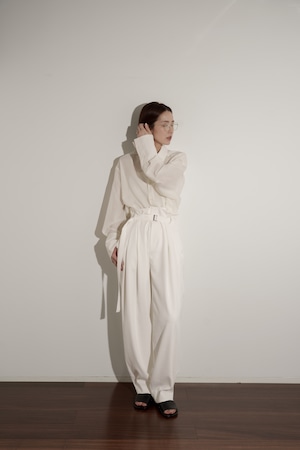 【追加予約】sizeless tapered pants(white)8月下旬から9月上旬頃発送