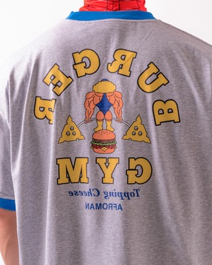 バーガージムリンガーTシャツ　グレー