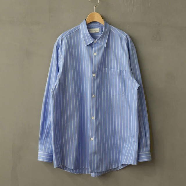 【MANUAL ALPHABET】 OVERSIZE 120/2 GROSGRAIN SHIRT (2色展開) / MA-S-650