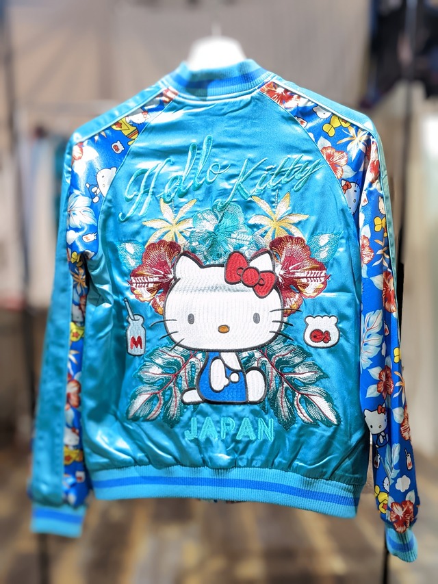HKSJ-504　ハローキティプリント袖スカジャン  S・ M・L・XL・XXL