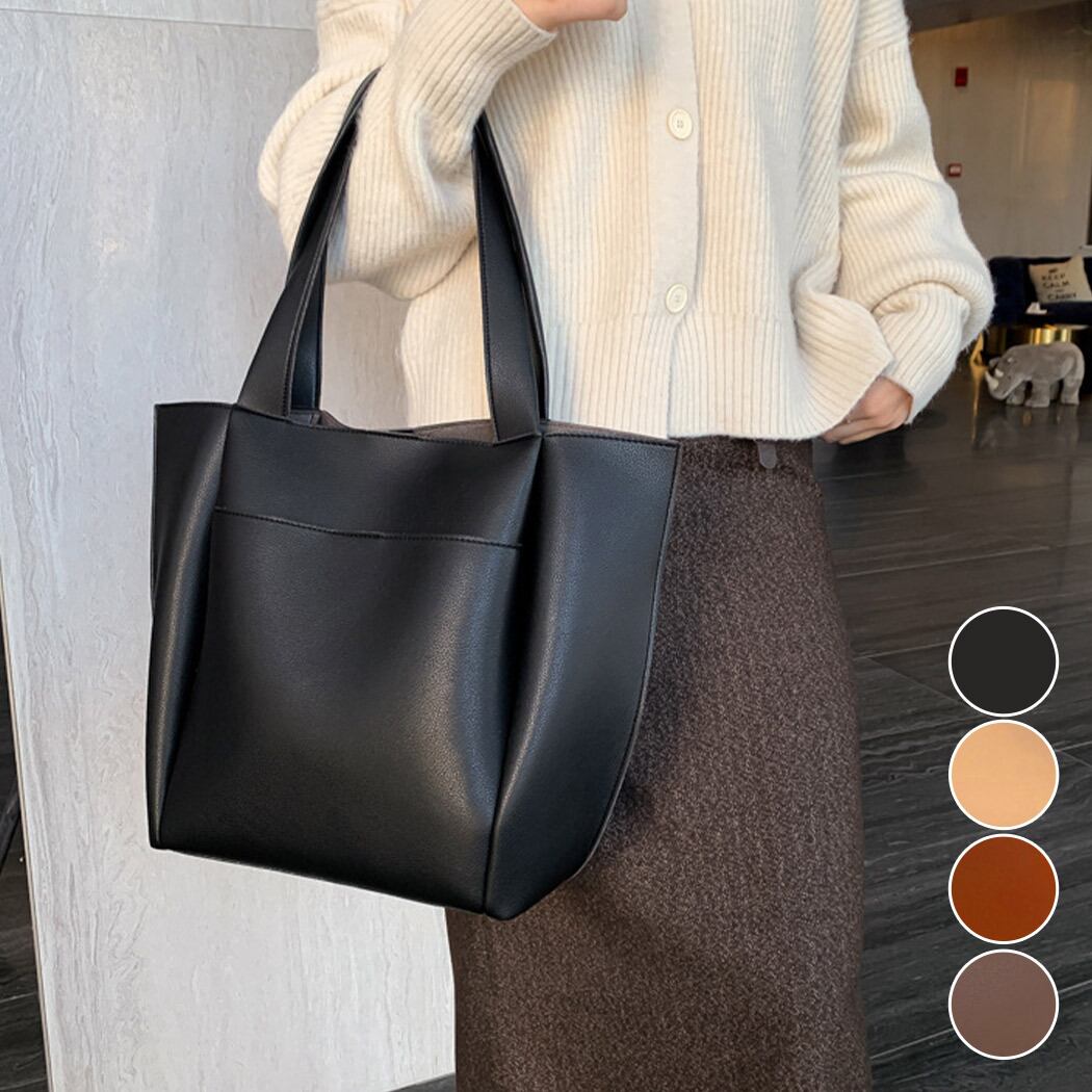 宅配便】フェイクレザートートバッグ／bag240 | DAY CLOSET