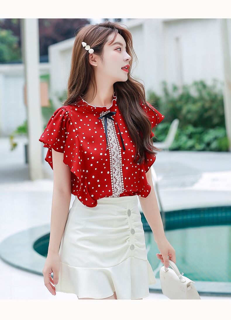 レッドヴァレンティノ RED VALENTINO レース プリーツ ワンピース 衣料  