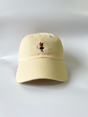 フラガールCOTTON WASHED CAP（ライトイエロー）