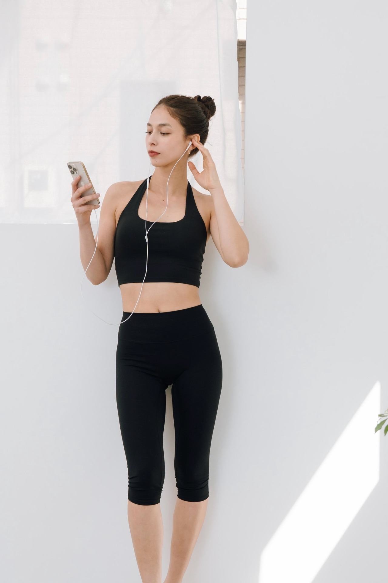 Halter Neck Gathered Back Bra Top【4 colors】