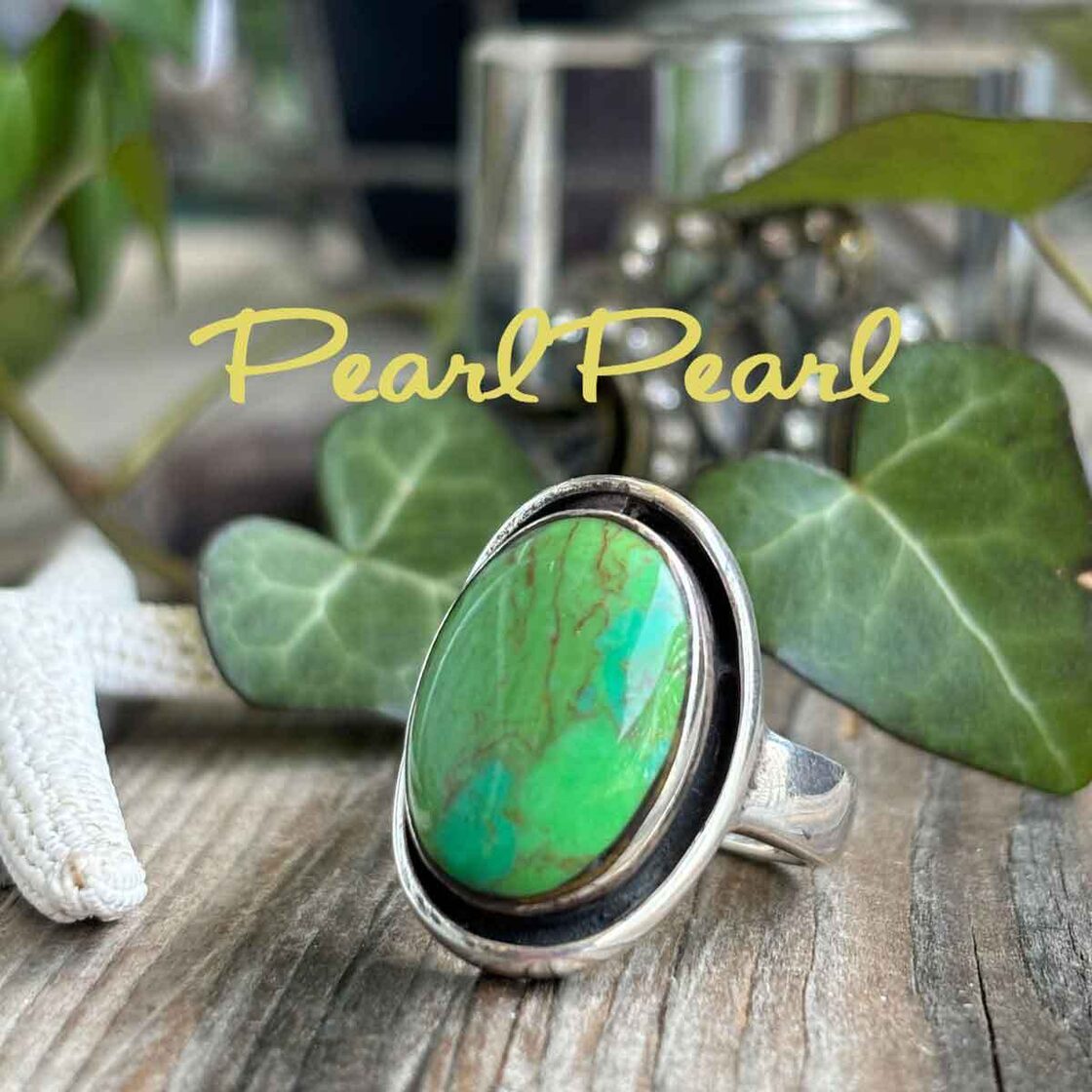 アンティーク＊グリーンターコイズリング（ユニセックス） | PAY ID