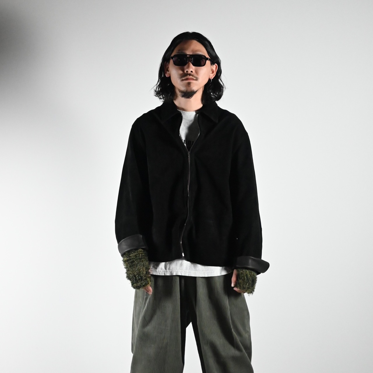 Leh / Photographer Jacketにbarbell object / leather jktコーディネート