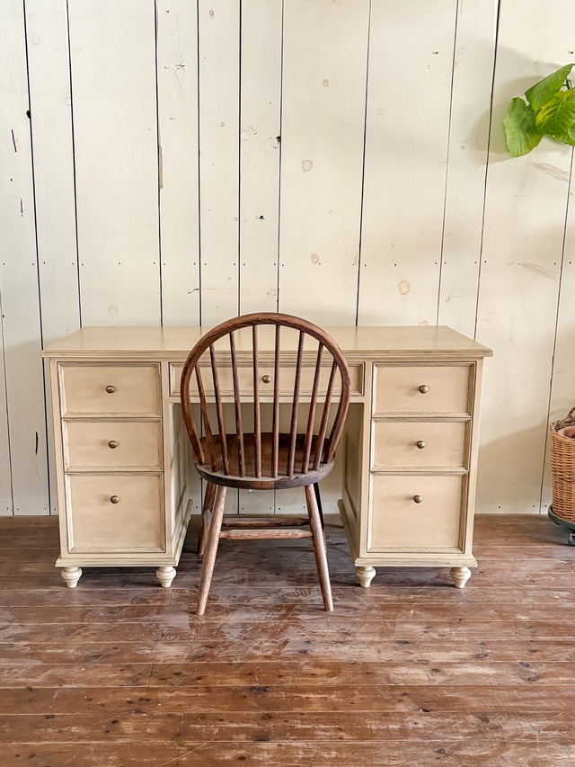 役員机・書斎机向け プレジデントデスク(両袖デスク)W1300 オーダーメイドアンティーク家具