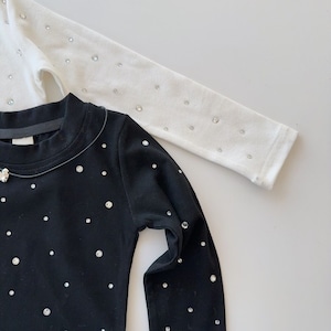 春キラキラ丸首Tシャツ