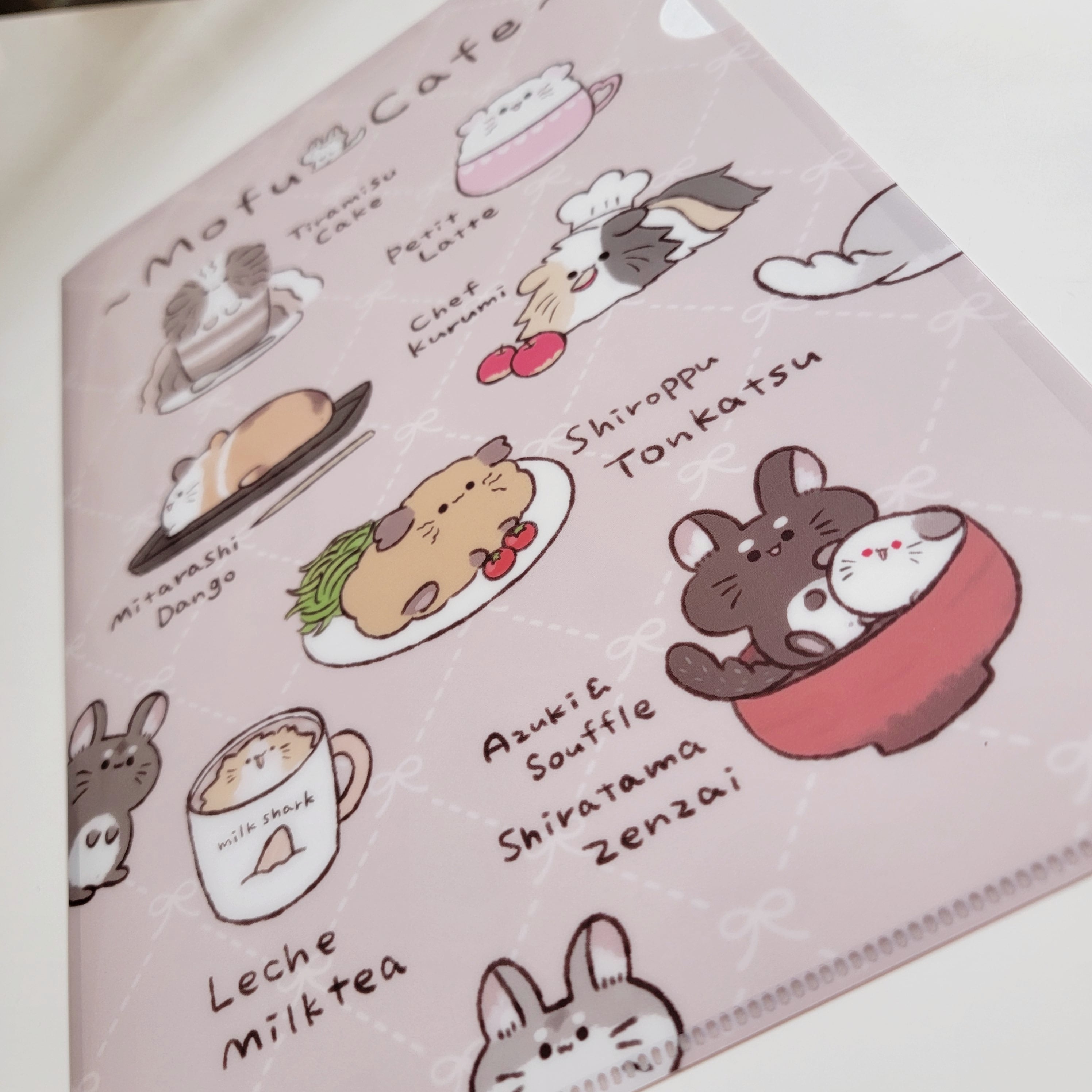 A4 クリアファイル mofucafeメニュー | mofucafe