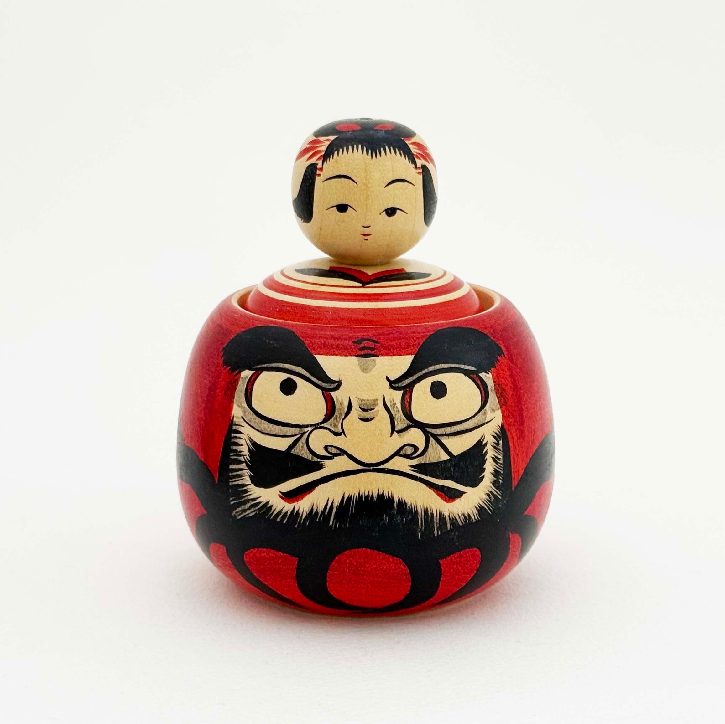 だるま えじこ小物入れ（鳴子系 / 吉田勝範工人）