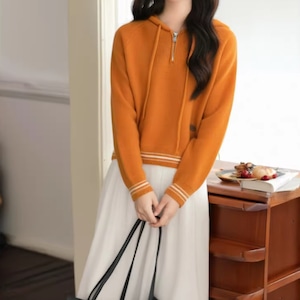 2色/ハーフジッパーラインニット ・10114 2色/ハーフジッパーラインニット ・10114