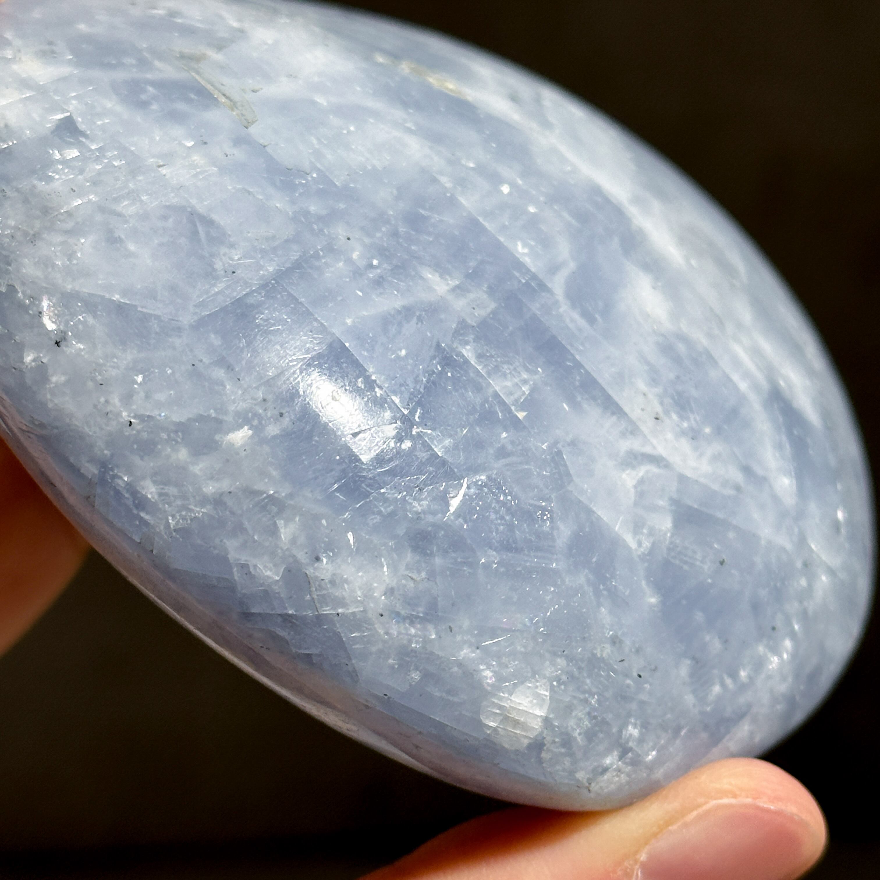 Bigセレスタイト ハート 43♡ Celestite ♡ 天然石・鉱物