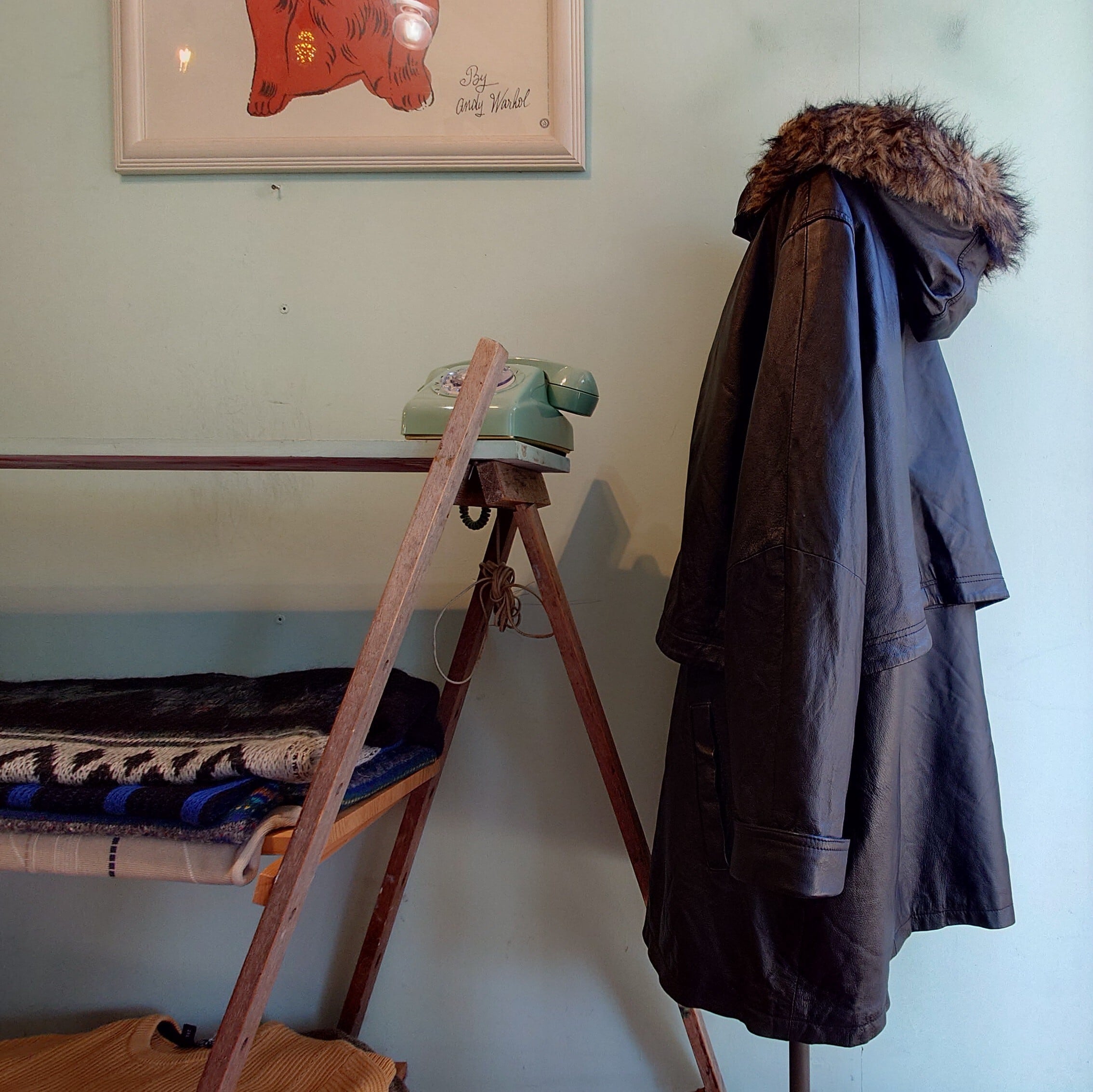 VENEZIA vitale 90s vintage レザーコート レザージャケット ファー