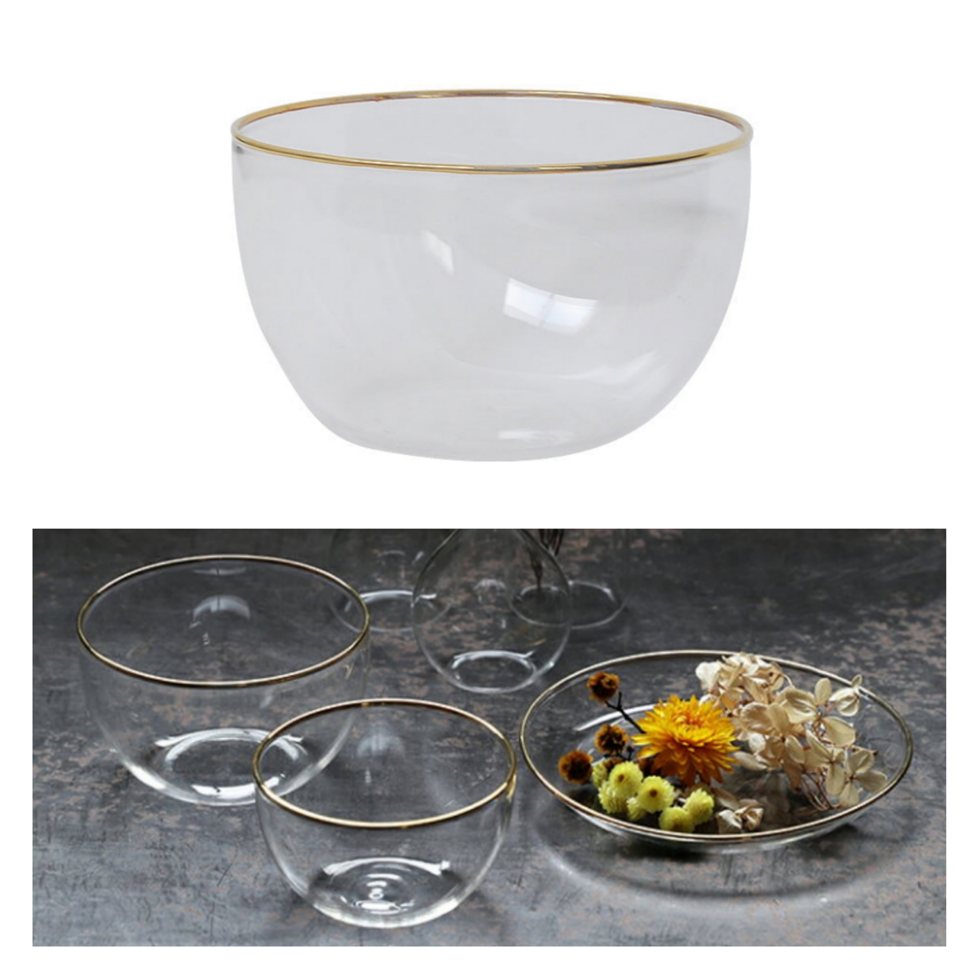 クラシカルガラスボウル Lサイズ:ウェルカムスペースグッズ