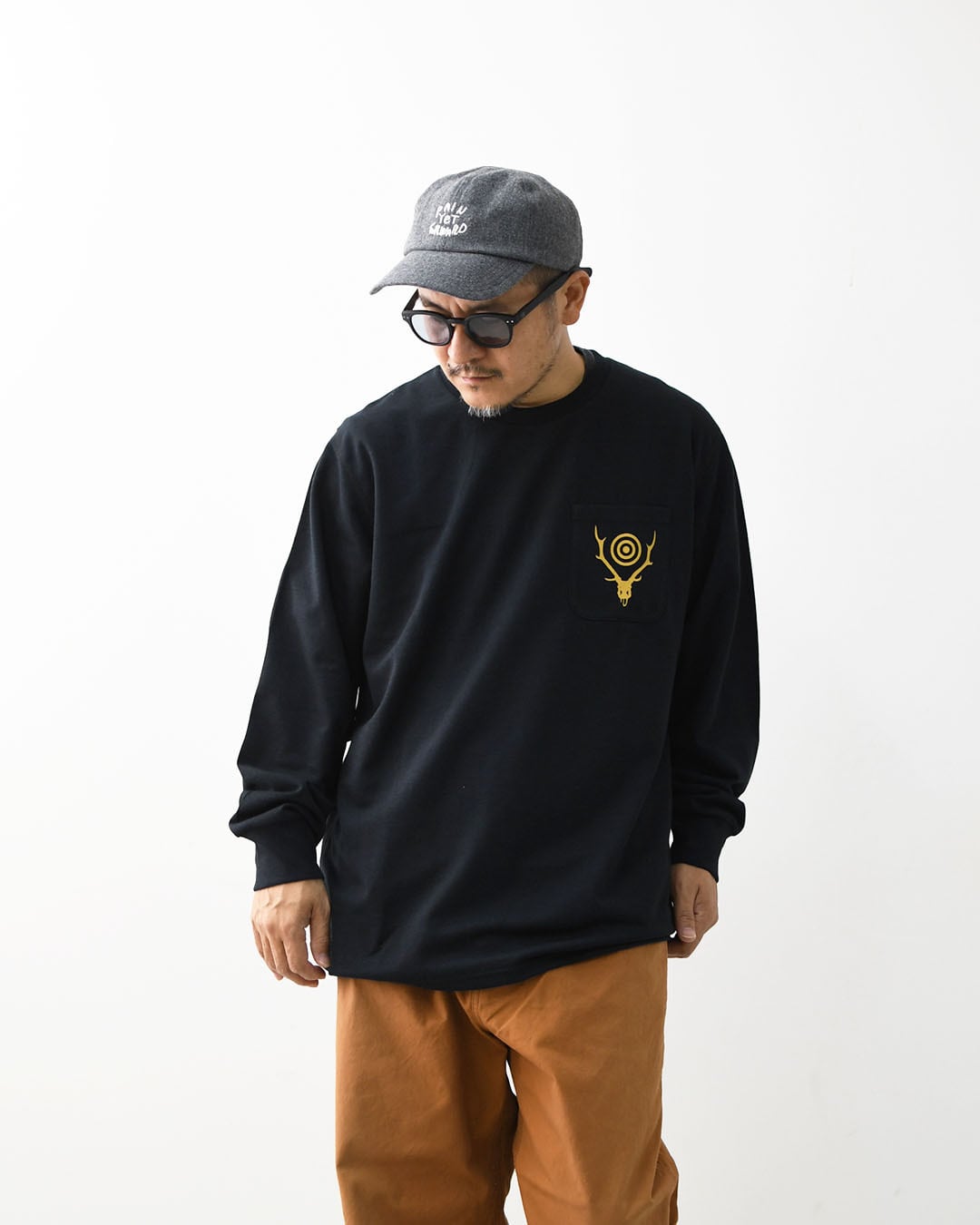 SOUTH2 WEST8 [サウスツーウエストエイト] L/S Round Pocket Tee