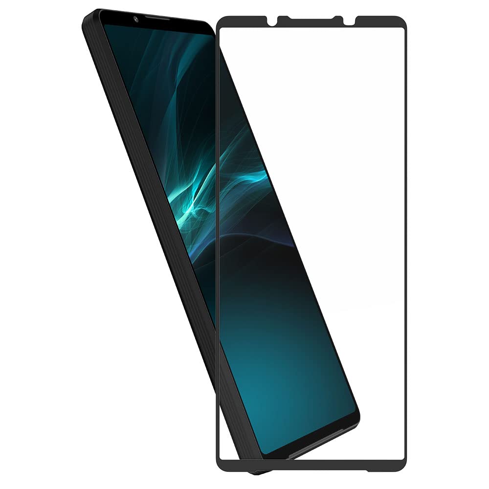 Hy+ Xperia1 V フィルム SO-51D SOG10 A301SO XQ-DQ44 ガラスフィルム W硬化製法 一般ガラスの3倍強度 全面保護 全面吸着