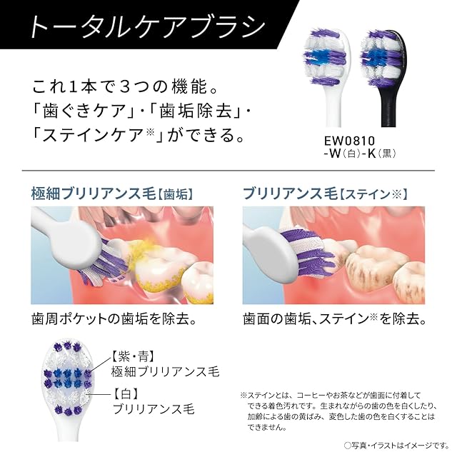 パナソニック 音波振動ハブラシ ドルツ 電動歯ブラシ USB充電 EW-DA18