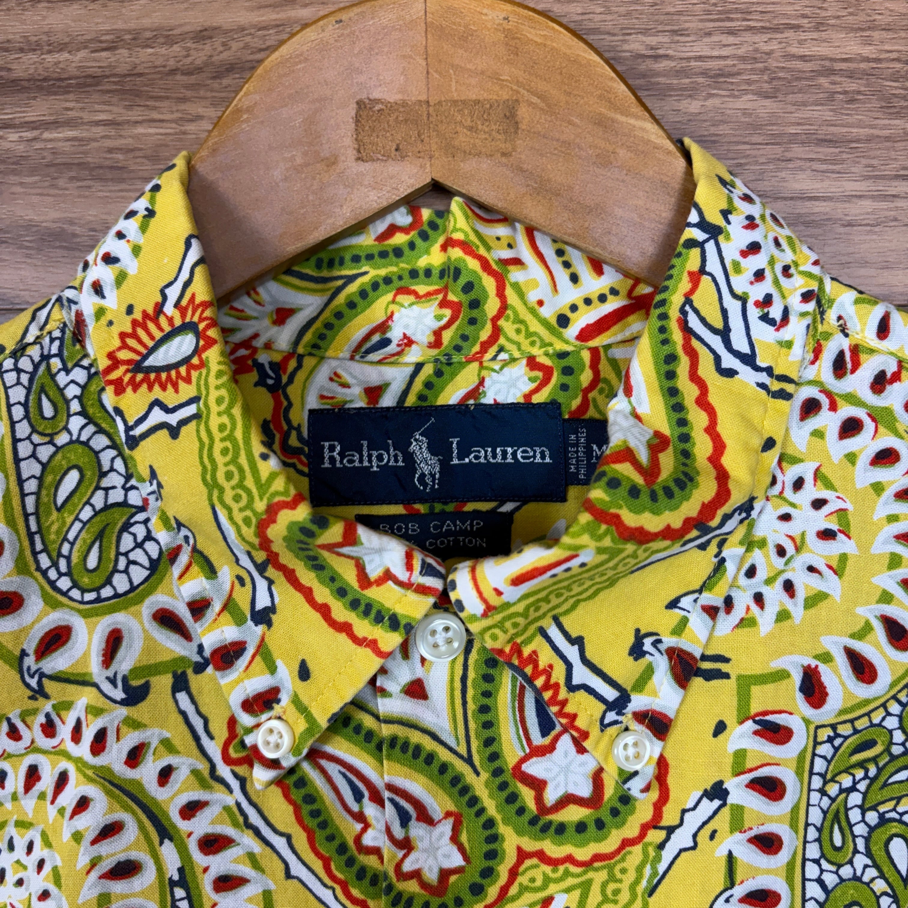 90s Ralph Lauren BOB CAMP ラルフローレン ペイズリー柄 ボタンダウン