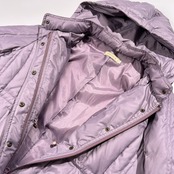 美品 CROCODILE クロコダイル フード付き ダウンジャケット サイズ LL /レディース/パープル