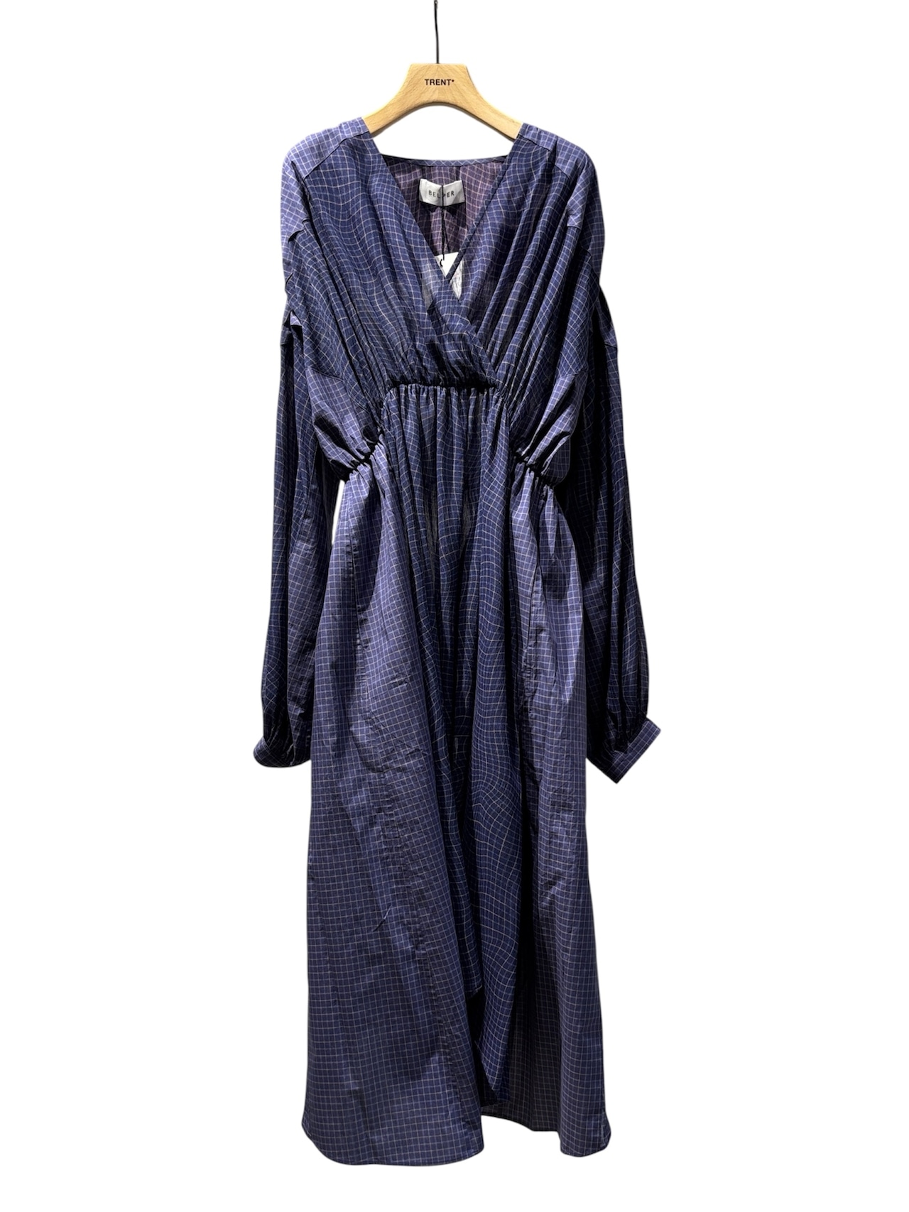 【25AW】BELPER ベルパー /  PLAID PATCHWORK DRESS / ワンピース - 1