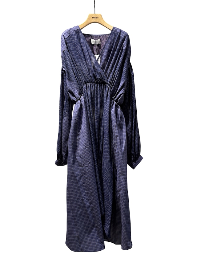 【25AW】BELPER ベルパー / PLAID PATCHWORK DRESS