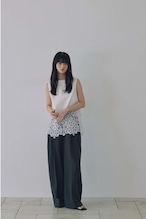 DU260515 Cut Off Tuck pants 【set up可】【T sizeあり】
