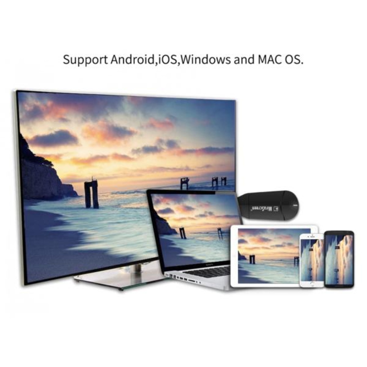 Formosa Japan iPhone iPad Android Lightning 4K MiraScreen Airplay 無線 WiFi ミ