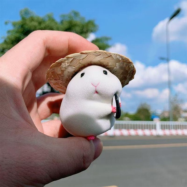 車飾り ハムスター 両面テープ付き