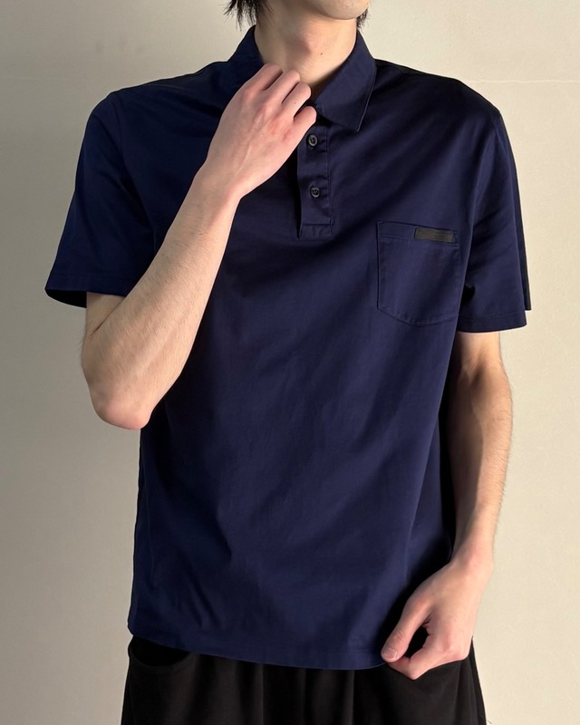 【PRADA】logo polo shirt