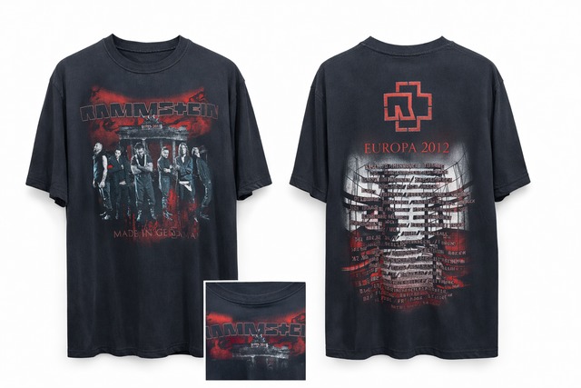 Rammstein EUROPA TOUR 2012 Ｔシャツ