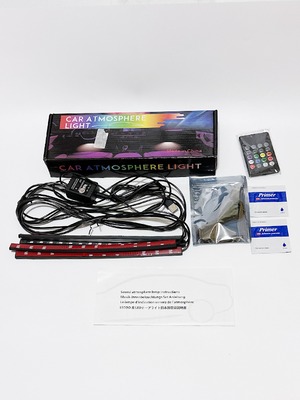 ledテープライト 車載 車 ルームライト usb 車内灯 ドレスアップ 室内灯 リモコン付き LED50cm USB100cm 装飾 RGB