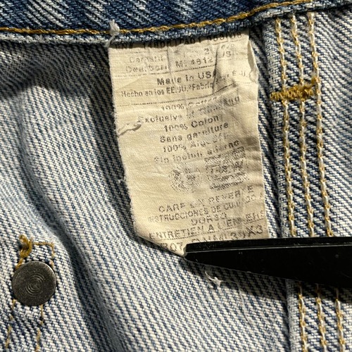 USA製 デニム ダブルニー Carhartt B07 DNM 38×34 詳細写真11