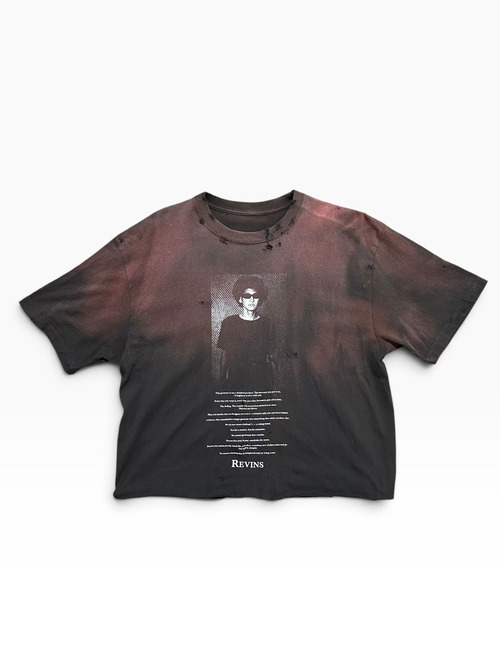 Heritage Logo Faded Distressed Cotton T-Shirt