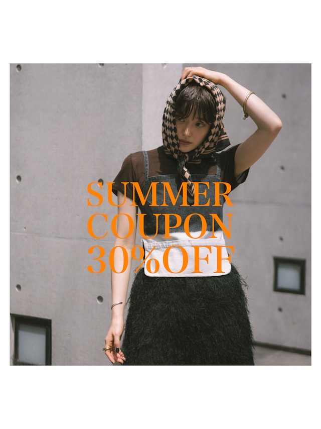 30％OFFクーポン配布中　7/13(mon.)21:00〜START