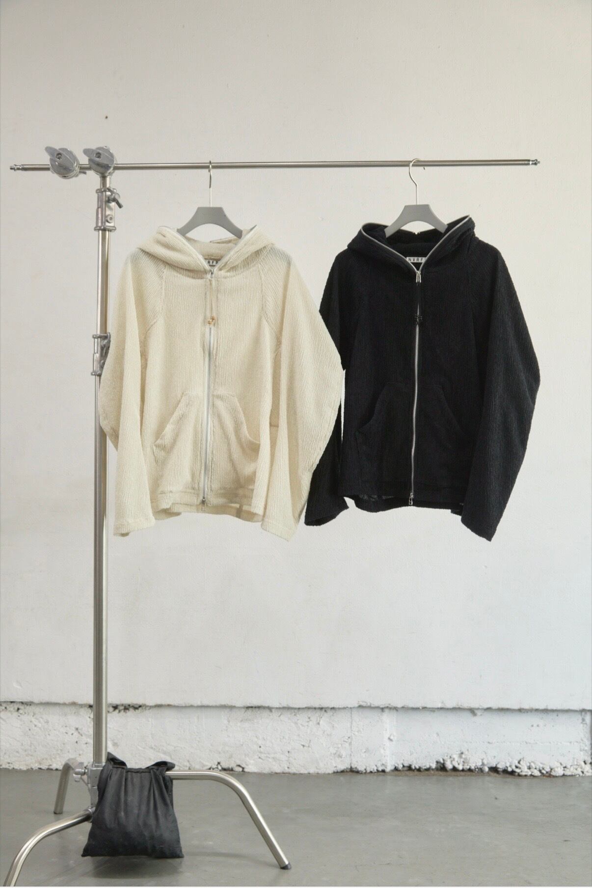 【NVRFRGT】Semi Sheer Full Zip Up Hoodie 2 SEMI SHEER FULL ZIP UP HOODIE｜NVRFRGT