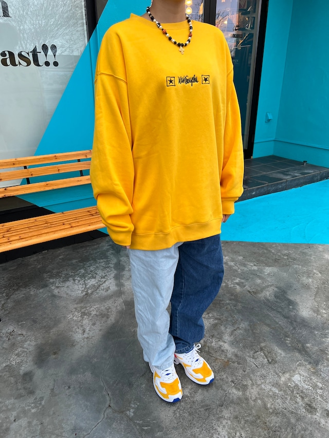 MARKGONZALES × number　 BIGCREWNECK 　yellow　ＸＬ