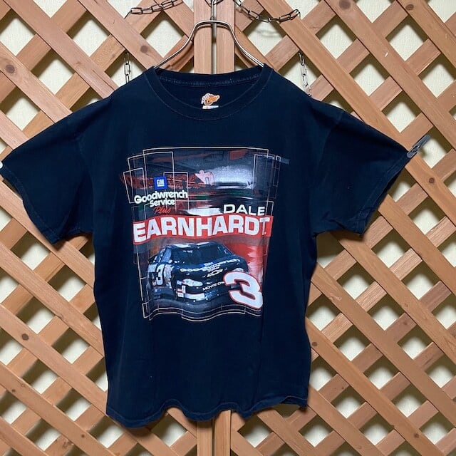90年代 NUTMEG Dale Earnhardt デイルアーンハート NASCAR ナスカー スポーツプリントTシャツ USA製 メンズL ヴィンテージ /eaa314829
