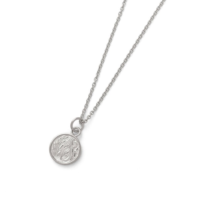 Hawaiian scroll circle necklace (Hne0012s)