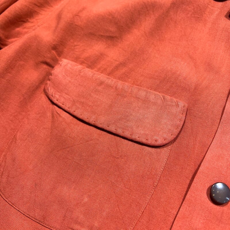 50's Glen Brae SPORTSWEAR レーヨンオープンカラーシャツ 開襟 平織