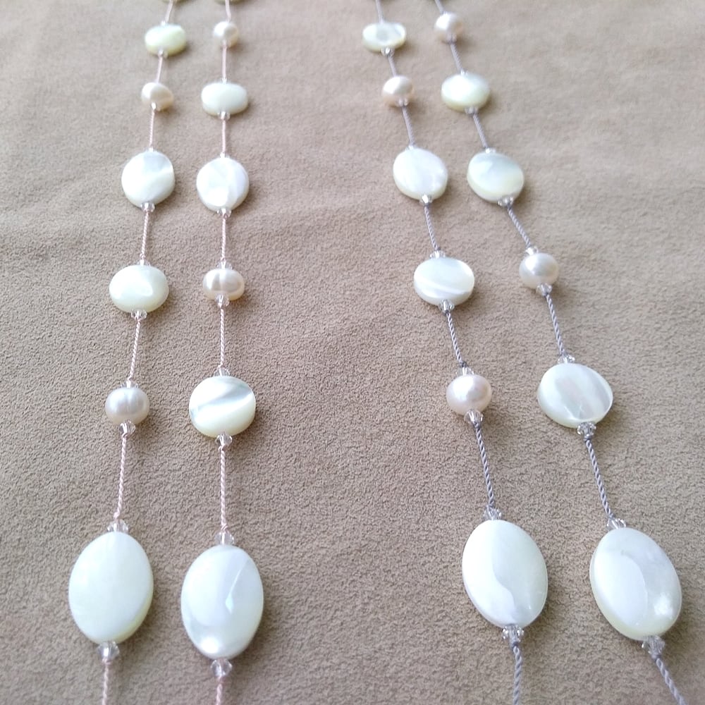 一点物　天然石　ハンドメイドブレス　ピンクガーデン　淡水パール　マザーオブパール 楽天市場】ピンクオパール 編み込みブレスレット 天然石