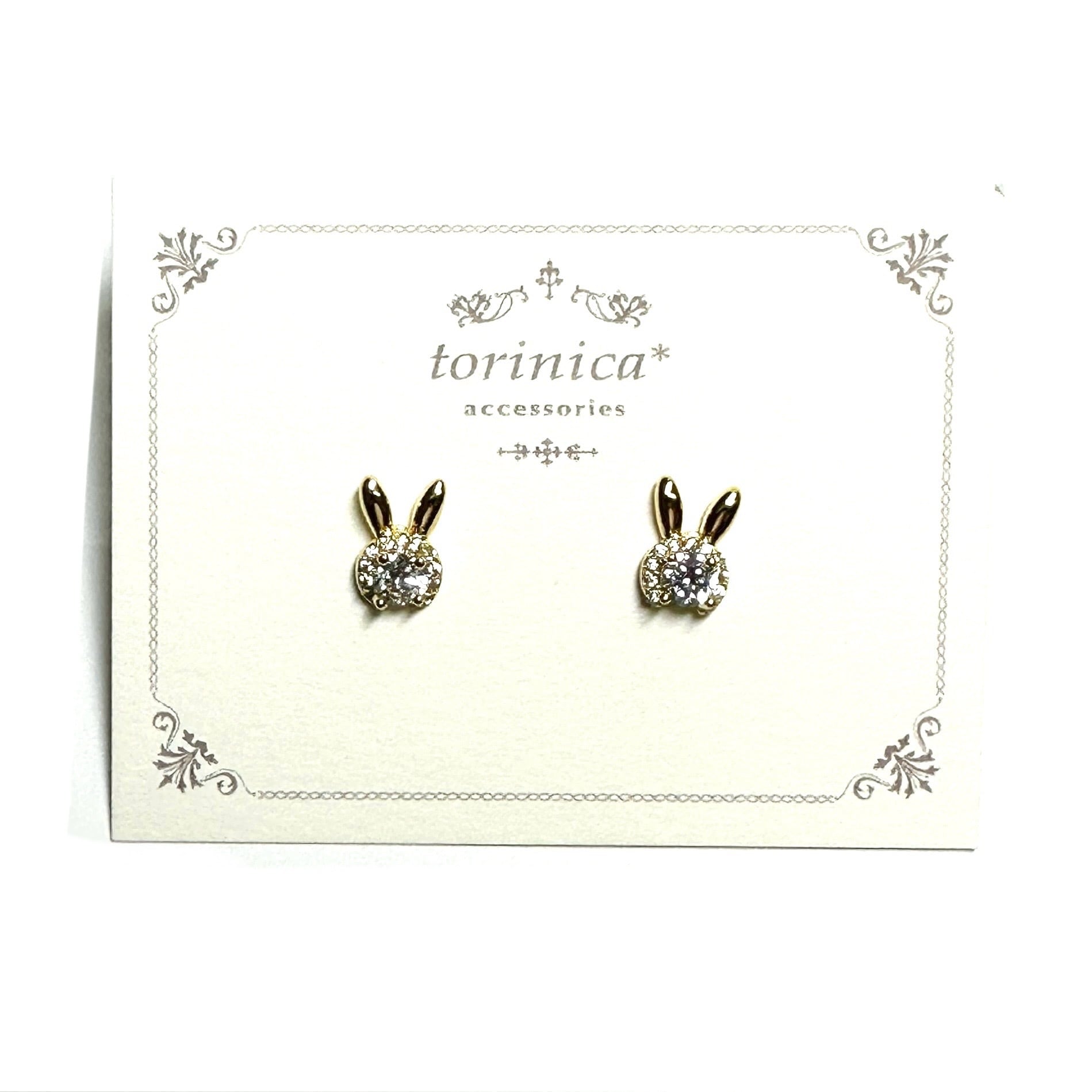 うさぎジルコニアピアス | 【torinica accessories 】トリニカ