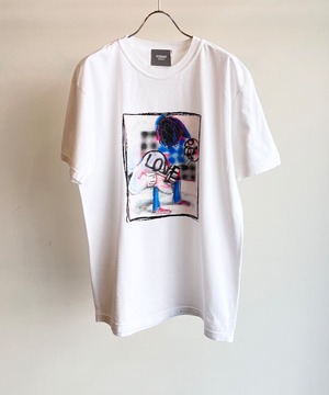 Rafu/Rafu034  Band T- shirt  (WHITE)