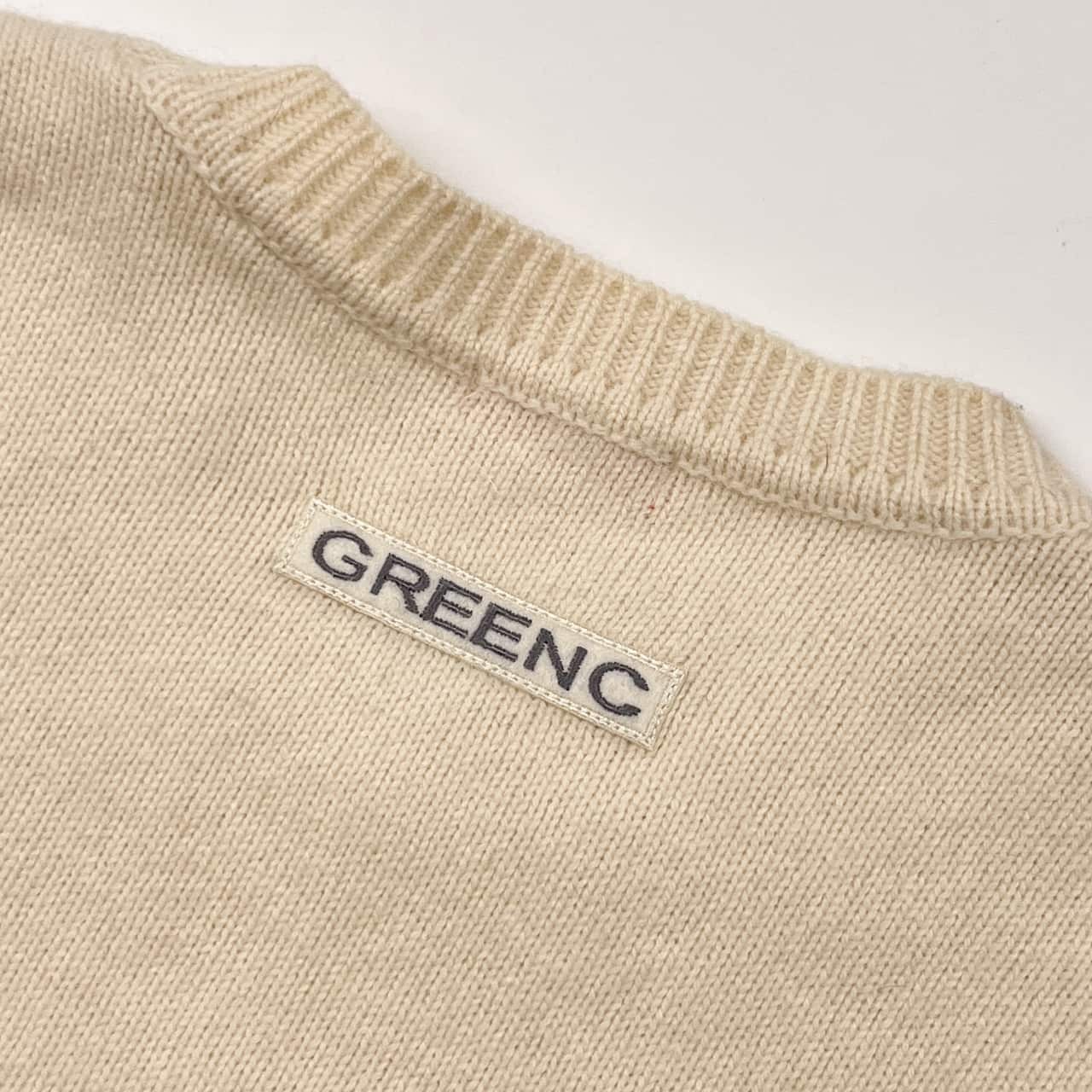 GREENCLUBS グリーンクラブ スヌーピー コラボ アンゴラ混 長袖 ニット セーター 3/アイボリー系 メンズ