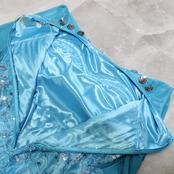 社交ダンス 衣装 スタンダード ドレス ワンピース パーティドレス 水色 スパンコール ブルー系 レース 花柄 カラオケ ステージ衣装 華やか ライトブルー 花模様 ラインストーン レディース おしゃれ 特別な日 イベント用 フォーマル ダンスパーティー 発表会 ダンス衣装 動きやすい おすすめ