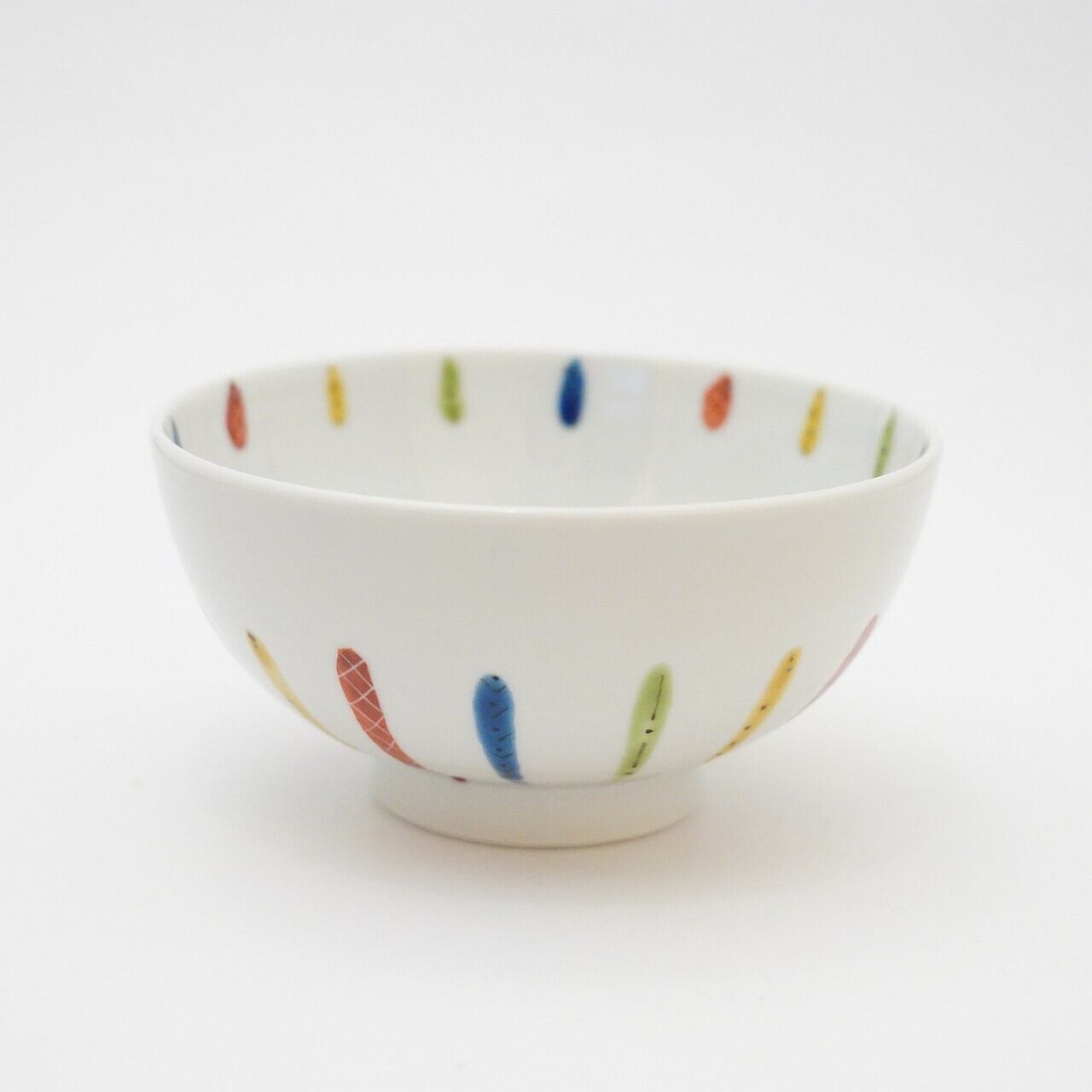 【色絵遊 小高裕子】飯碗 線紋 46