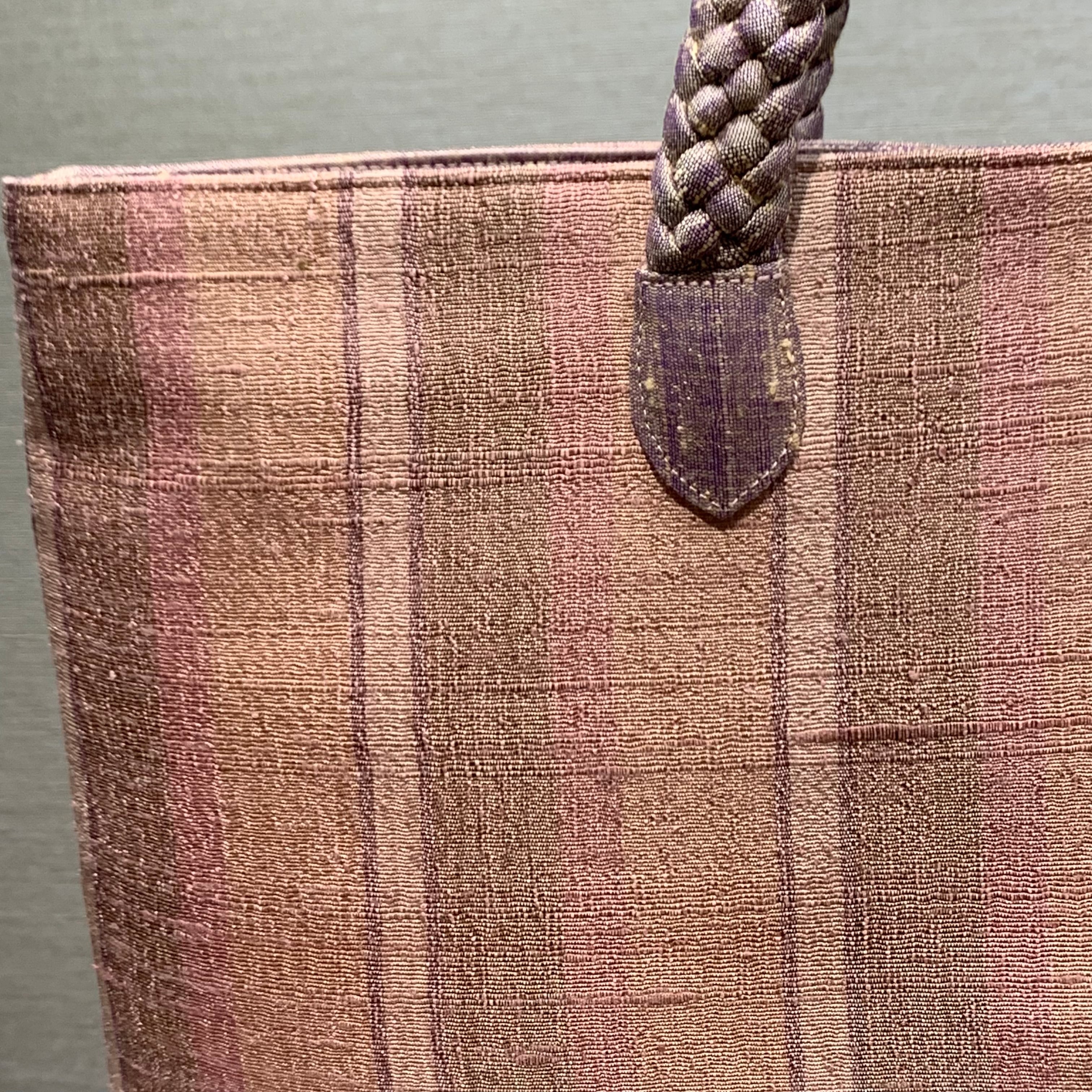 【完売】軽量バッグ ストライプバッグ バッグ シルクバッグ 着物バッグ 紬