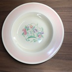 スージークーパー ドレスデンスプレイ 深皿25.2cm(ピンク) イギリス製 ヴィンテージ susie cooper E