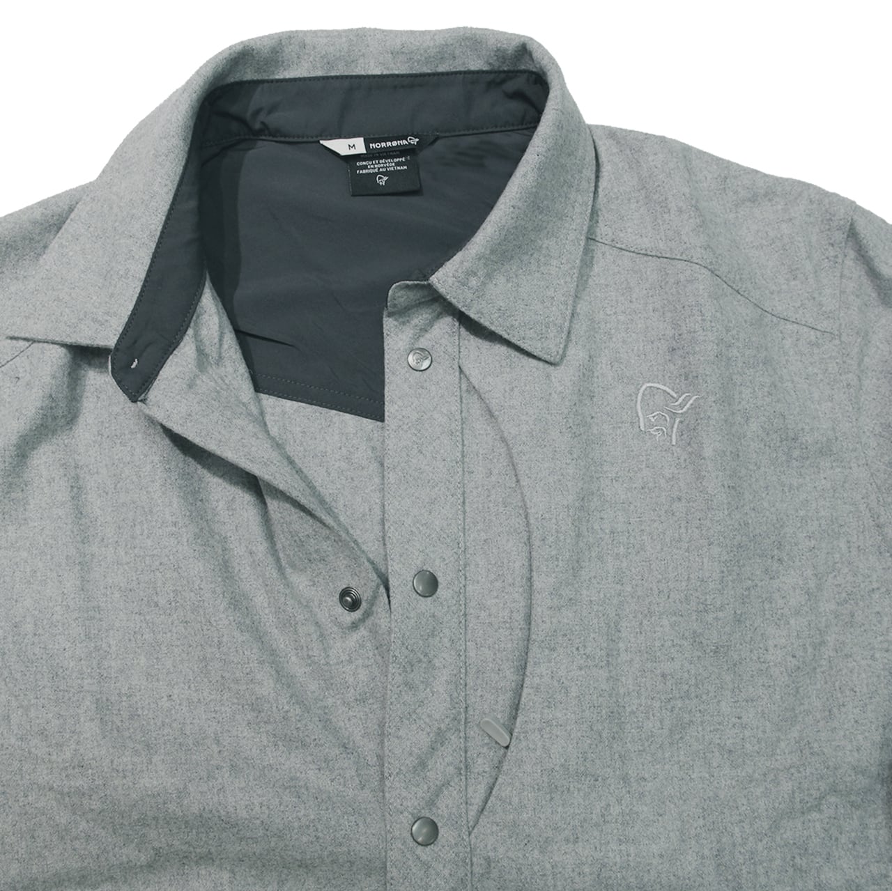 NORRONA tamok wool plain Shirt Men's | WORKROWN UNIFORM