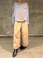 MMG149PEC 裾ロールアップパンツ